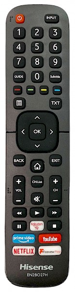 Hisense 43A7100FTUK Original Remote