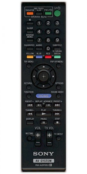Sony BDV-E870 Original Remote