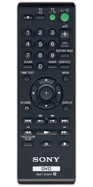 Sony DVP-SR760H Original Remote