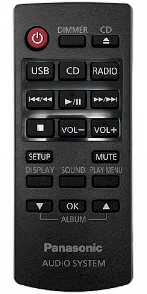 Panasonic SC-HC19EC-K Original Remote