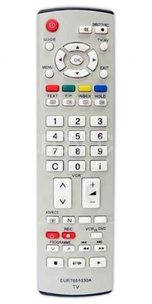 Panasonic EUR 7651030A Original Remote